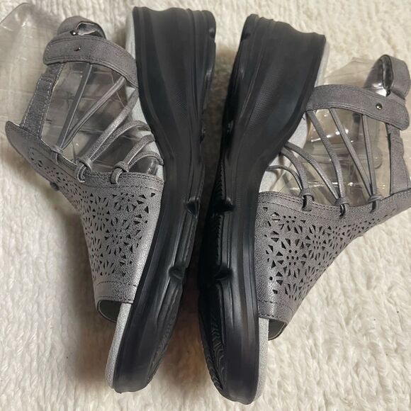 JBU by Jambu water lily gray wedge sandals SZ10M - Picture 6 of 11